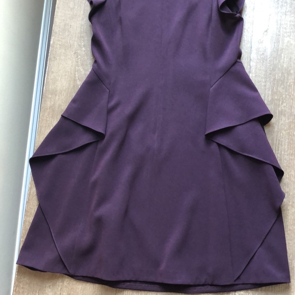 NWOT Rebecca Taylor Short Sleeve Crepe Ruffle Dress - Picture 13 of 15